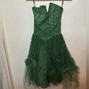 Gorgeous Vtg Tulle Strapless Dress
